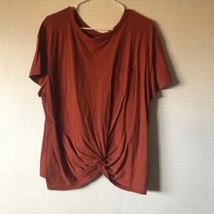 Rust orange top
